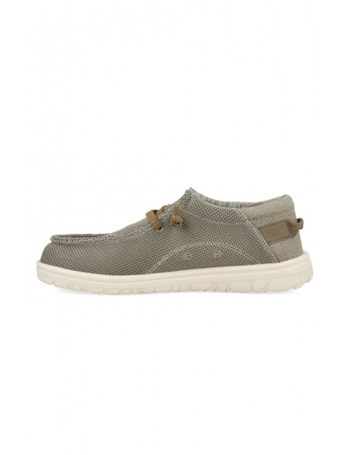 scarpe jeep UOMO VERDE CHIARO 105 SAGE - SAMOA WALLABEE KNIT - JM61115A vista laterale 2