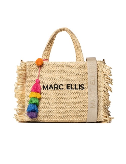 borsa marc ellis DONNA BEIGE NATURAL - BUBY S. CLAIRE M vista frontale