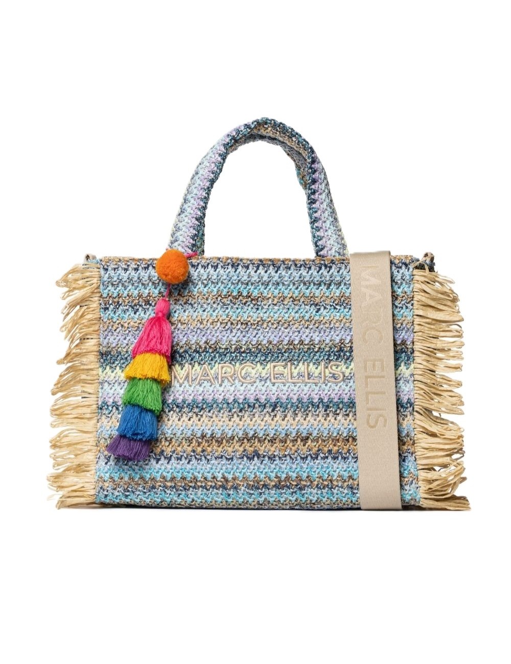 borsa marc ellis DONNA MULTICOLOR SKY - BUBY S. CLAIRE M vista frontale