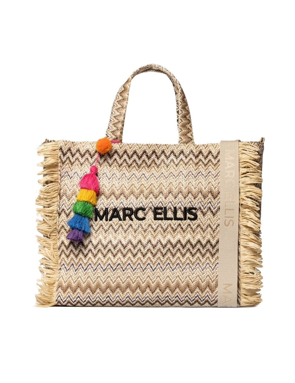 borsa marc ellis DONNA MULTICOLOR NATURAL - BUBY S. CLAIRE L vista frontale