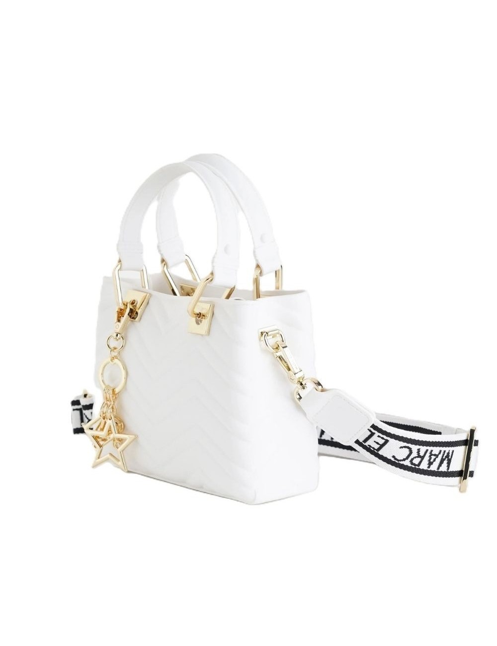 borsa marc ellis DONNA MILK E LIGHT GOLD - KRISSY WAVE S vista frontale