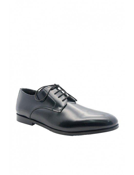 mocassini jp/david UOMO ABRASIVATO BLU - DUBAI 4 vista laterale