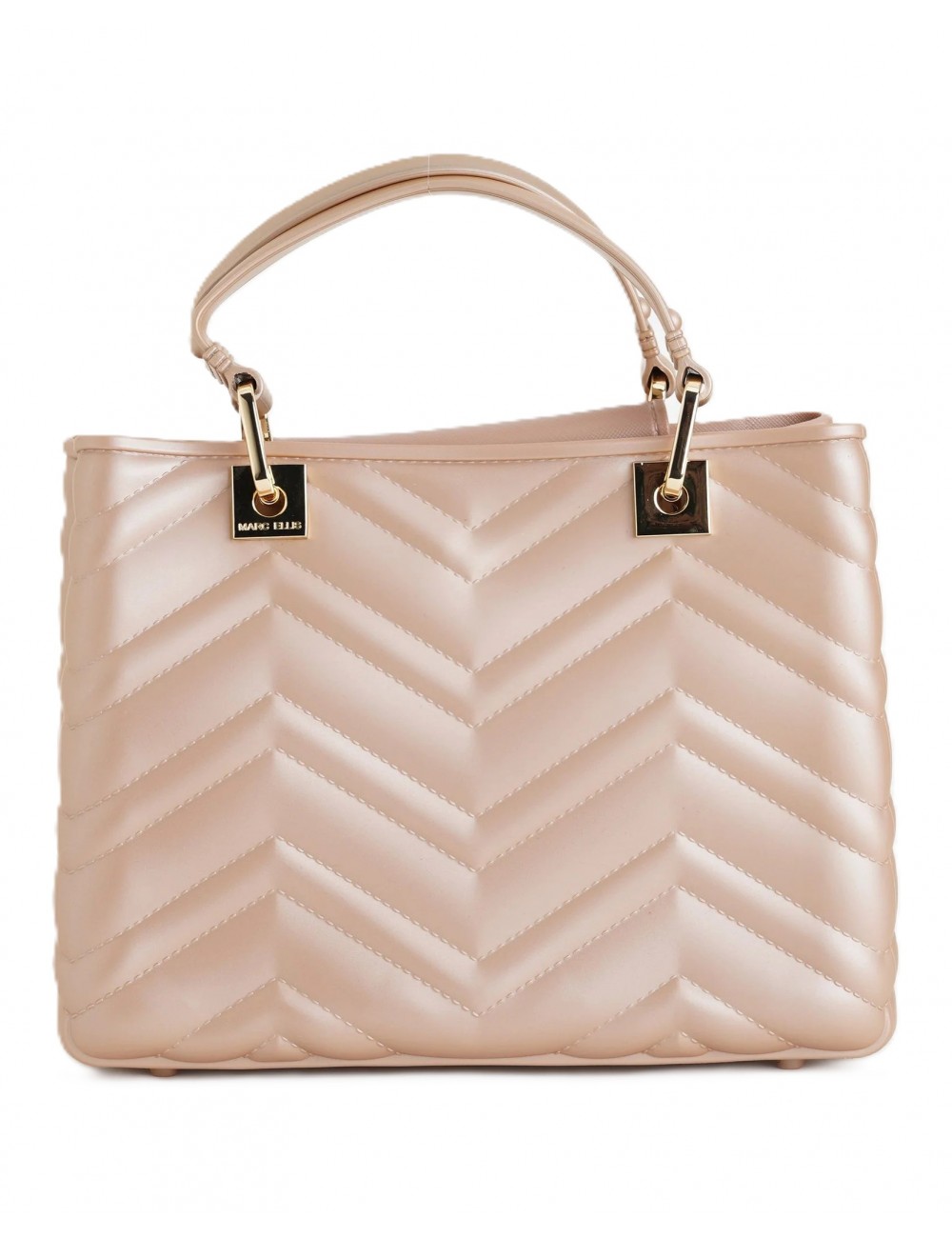 borsa marc ellis DONNA BEIGE SCURO E ORO MOKA MOUSSE/LIGHT GOLD - KRISSY WAVE M vista posteriore