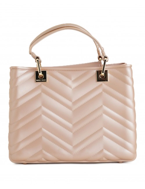 borsa marc ellis DONNA BEIGE SCURO E ORO MOKA MOUSSE/LIGHT GOLD - KRISSY WAVE M vista posteriore
