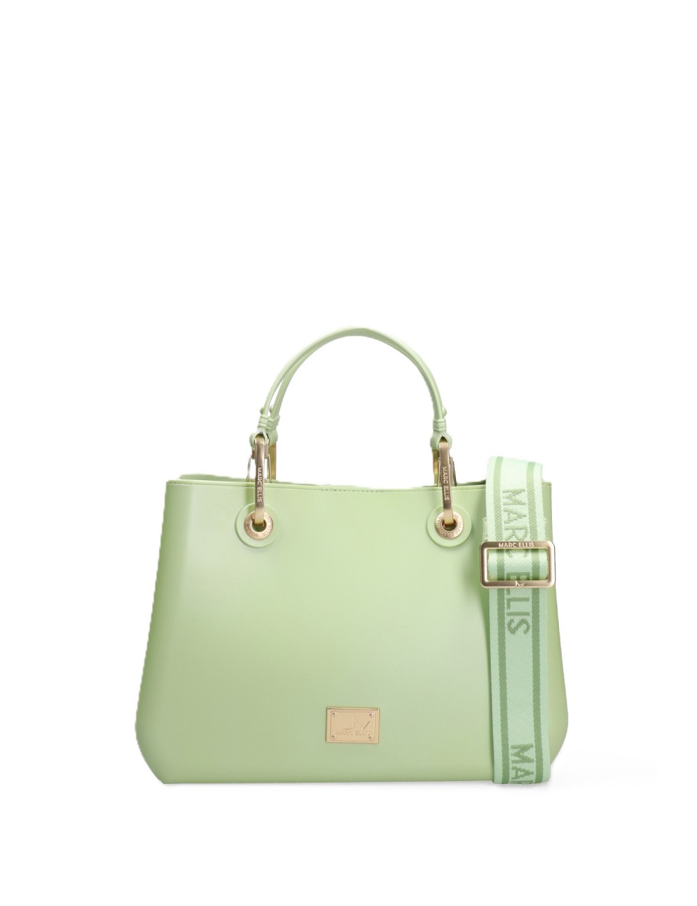 borsa marc ellis DONNA SOFT GREEN/MATT GOLD - FLAT KIRA vista frontale