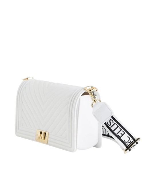 borsa marc ellis DONNA MILK E GOLD - FLAT M 26 vista laterale