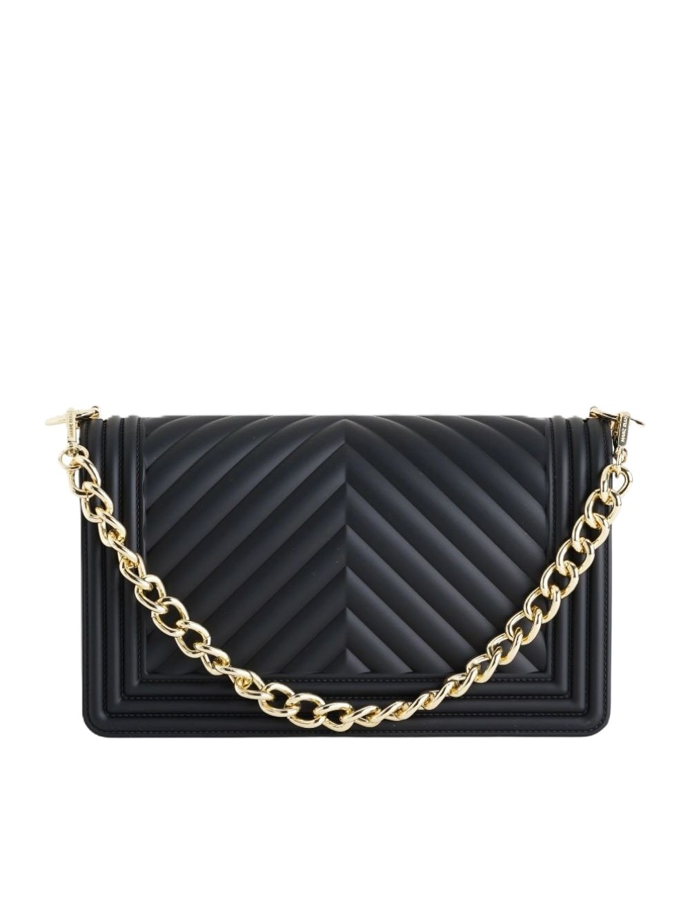 borsa marc ellis DONNA BLACK E LIGHT GOLD - FLAT M 26 vista posteriore