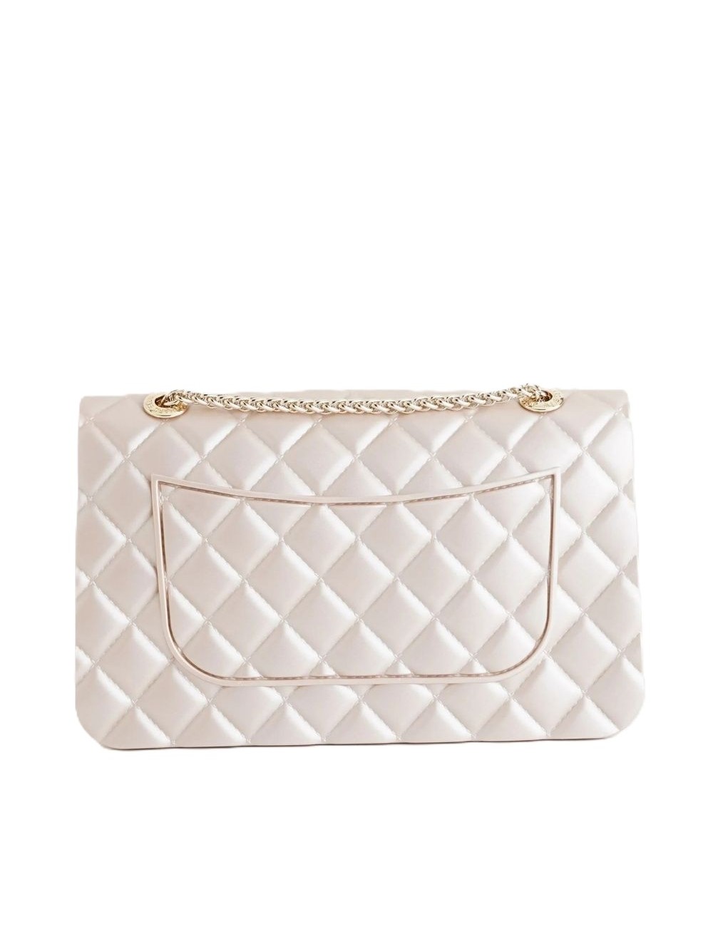 borsa marc ellis DONNA BEIGE E ORO LIGHT TAN/LIGHT GOLD - FLAT FALCON M 26 vista posteriore