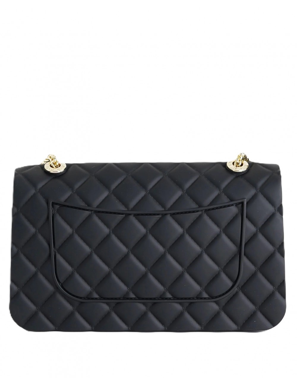 borsa marc ellis DONNA BLACK E LIGHT GOLD - FLAT FALCON M 26 vista posteriore