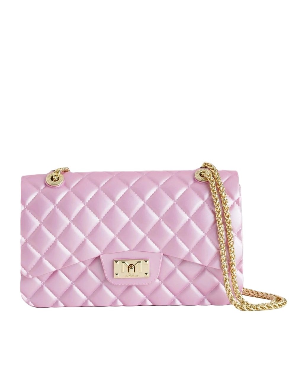 borsa marc ellis DONNA CASHMERE ROSE E MATT GOLD - FLAT FALCON M 26 vista frontale