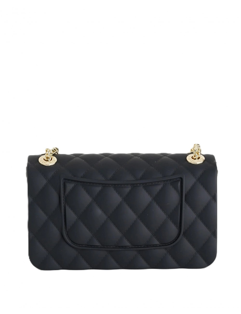 borsa marc ellis DONNA BLACK E LIGHT GOLD - FLAT FALCON XS vista posteriore