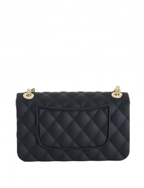 borsa marc ellis DONNA BLACK E LIGHT GOLD - FLAT FALCON XS vista posteriore