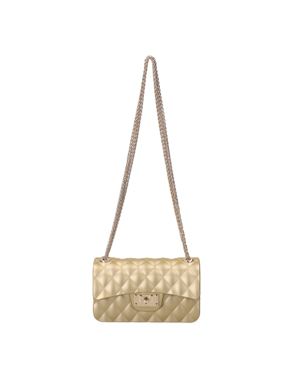 borsa marc ellis DONNA GOLD E LIGHT GOLD - FLAT FALCON XS 26 vista frontale