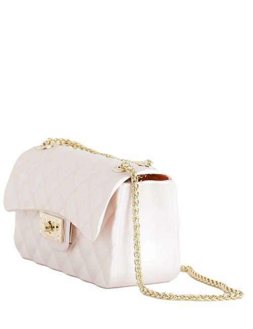 borsa marc ellis DONNA LIGHT ROSE E LIGHT GOLD - FLAT FALCON XS vista laterale