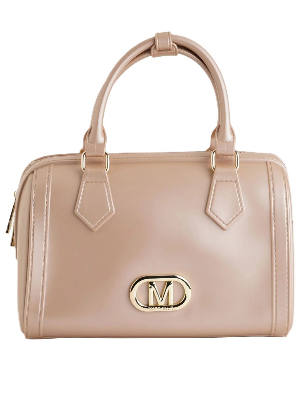 borsa marc ellis DONNA BEIGE SCURO E ORO MOKA MOUSSE/LIGHT GOLD - FLAT ESTRELLA L vista frontale