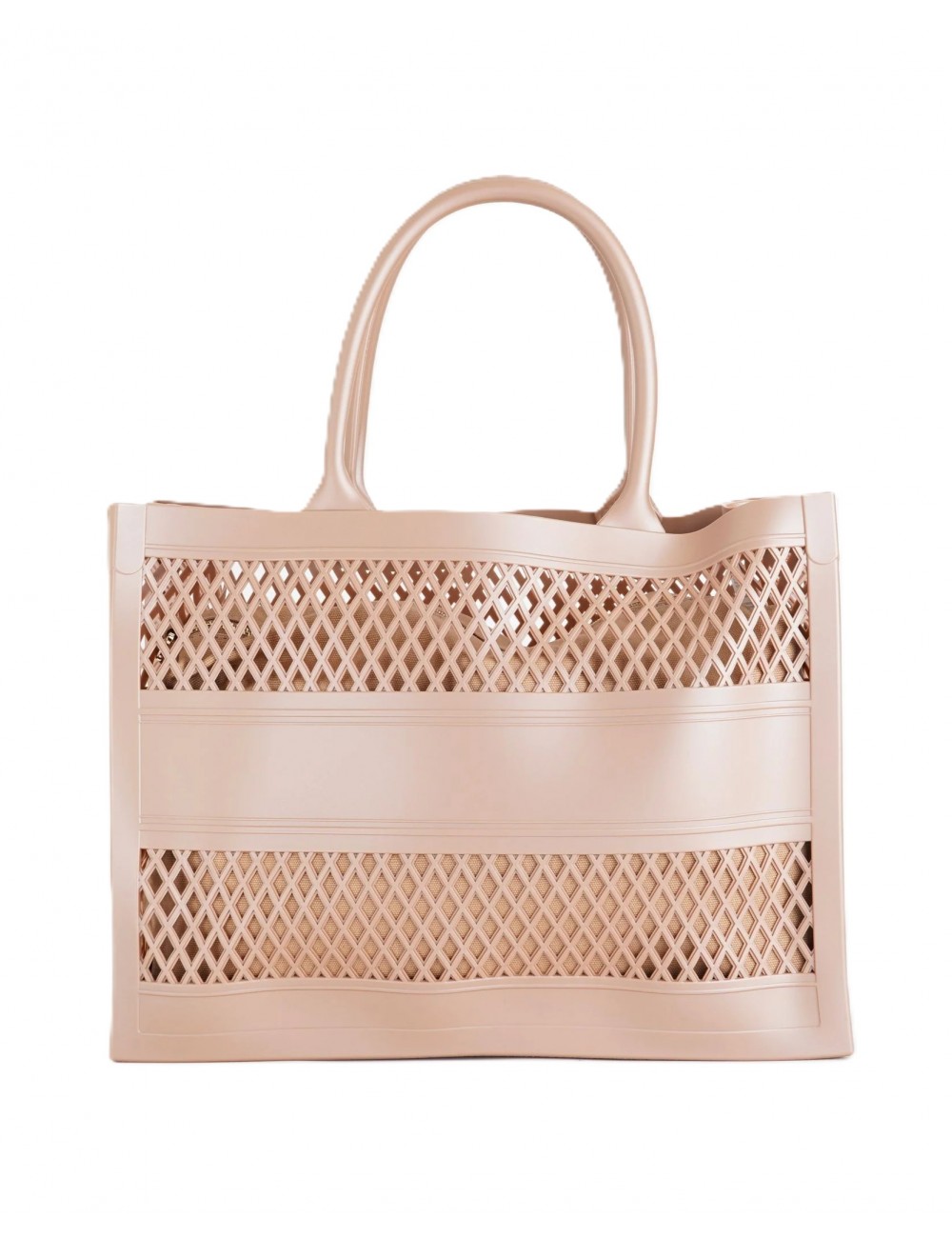 borsa marc ellis DONNA BEIGE SCURO E ORO MOKA MOUSSE/LIGHT GOLD - FLAT SPONGE M vista posteriore