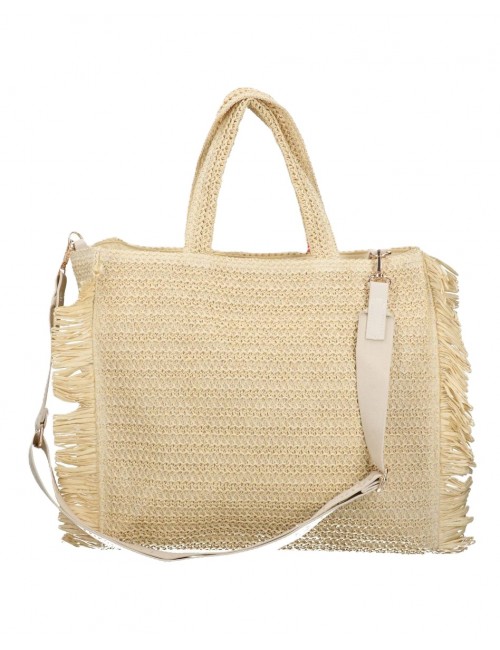 borsa marc ellis DONNA BEIGE NATURAL - BUBY S. CLAIRE L vista posteriore