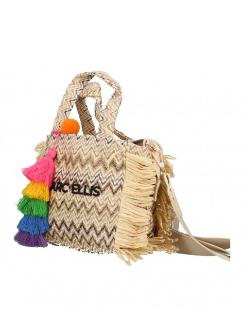 borsa marc ellis DONNA MULTICOLOR NATURAL - BUBY S. CLAIRE S vista laterale