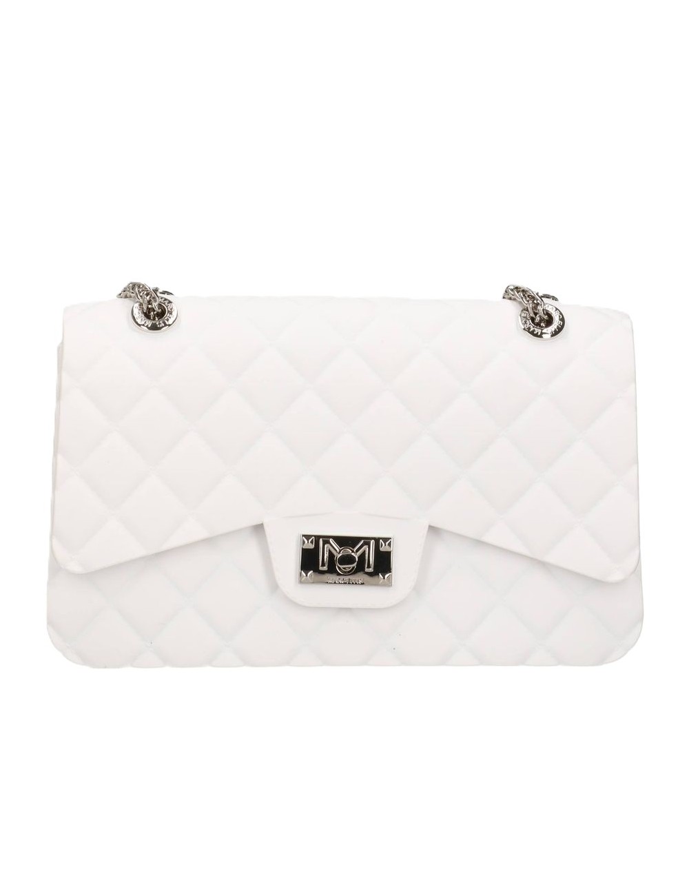 borsa marc ellis DONNA MILK E SILVER - FLAT FALCON M 26 vista frontale