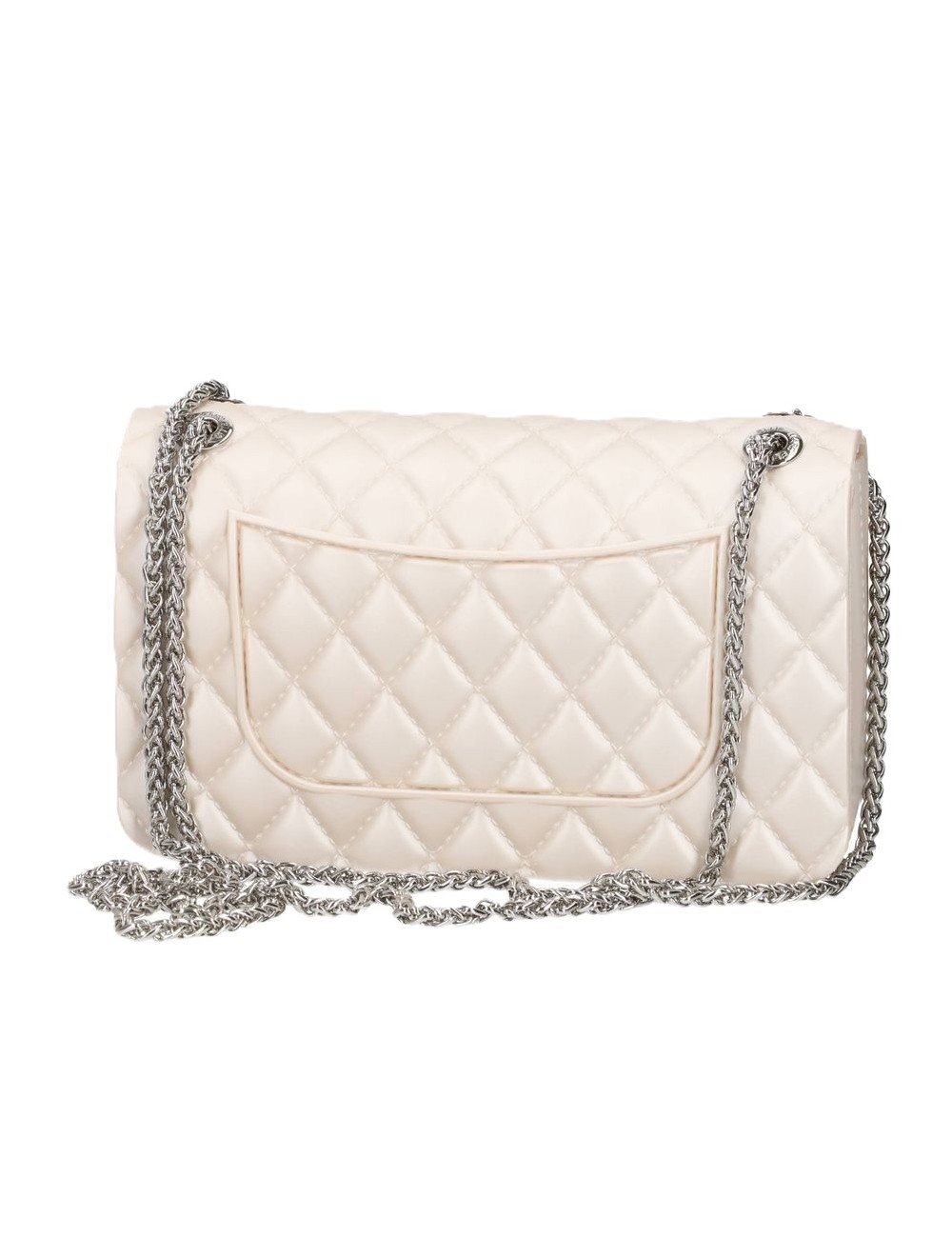 borsa marc ellis DONNA BEIGE E SILVER - FLAT FALCON S 26 vista posteriore