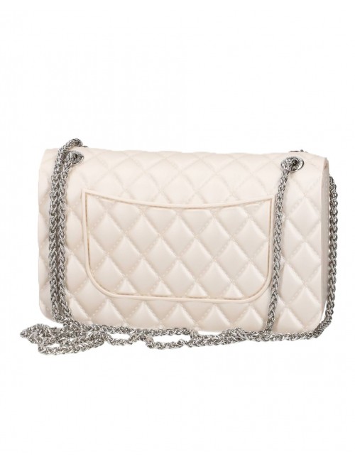 borsa marc ellis DONNA BEIGE E SILVER - FLAT FALCON S 26 vista posteriore