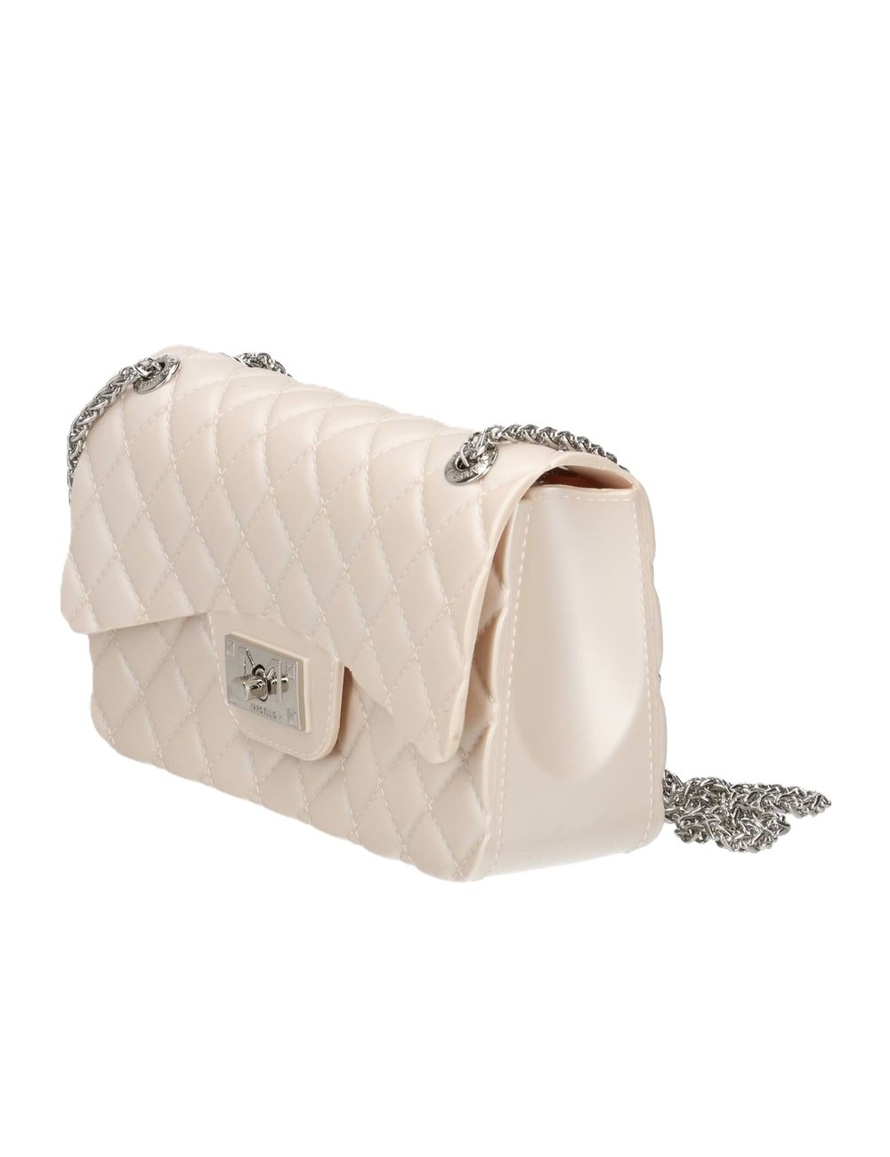 borsa marc ellis DONNA BEIGE E SILVER - FLAT FALCON S 26 vista frontale