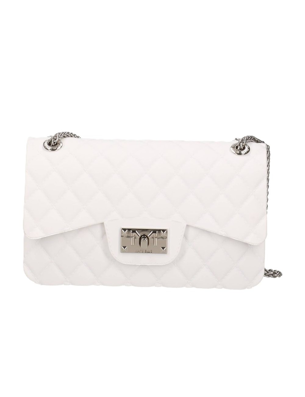 borsa marc ellis DONNA MILK E SILVER - FLAT FALCON S 26 vista frontale