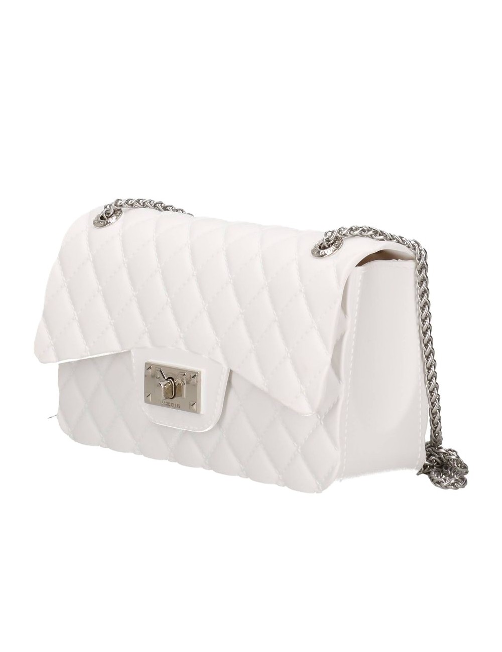 borsa marc ellis DONNA MILK E SILVER - FLAT FALCON S 26 vista frontale