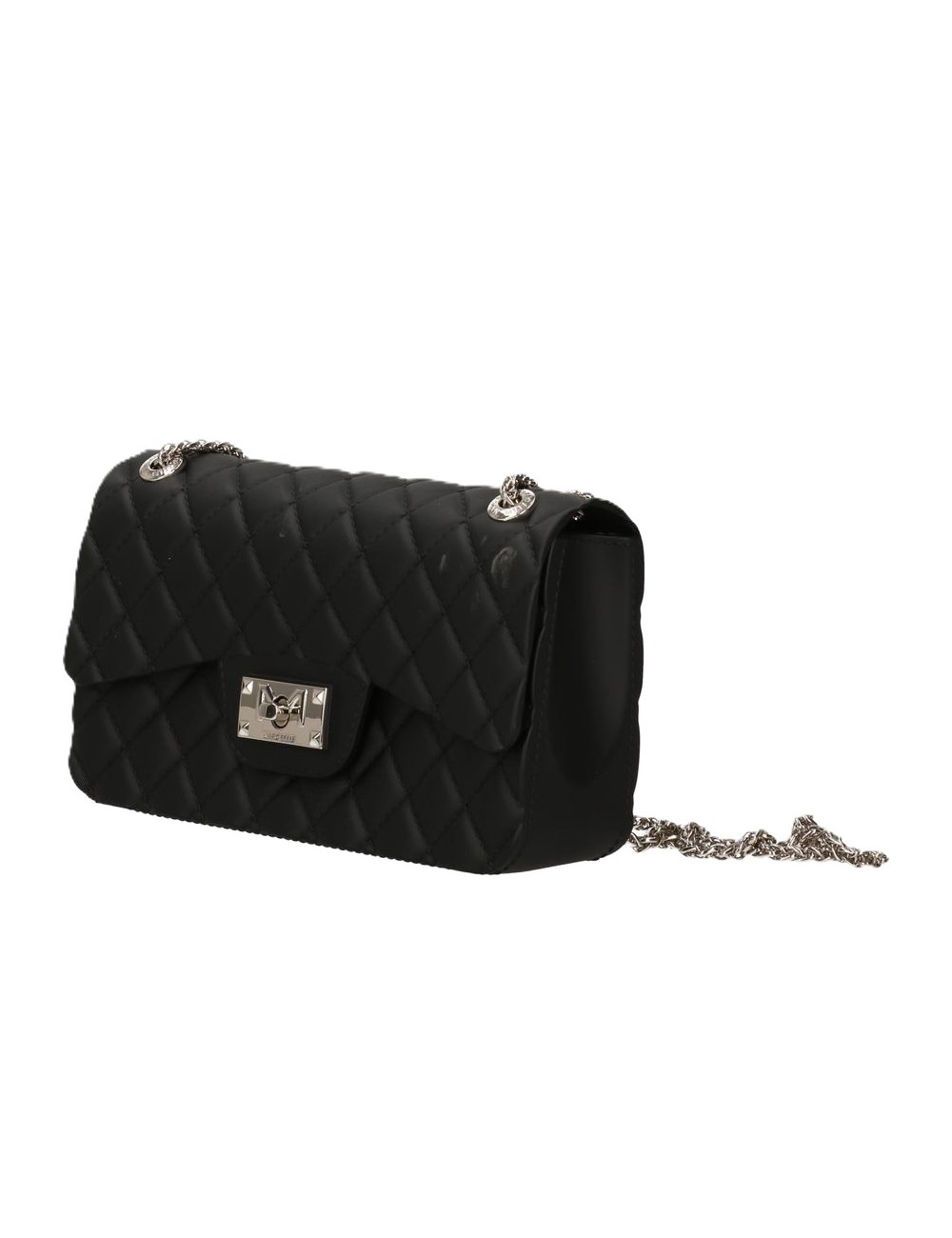 borsa marc ellis DONNA BLACK E SILVER - FLAT FALCON S 26 vista frontale