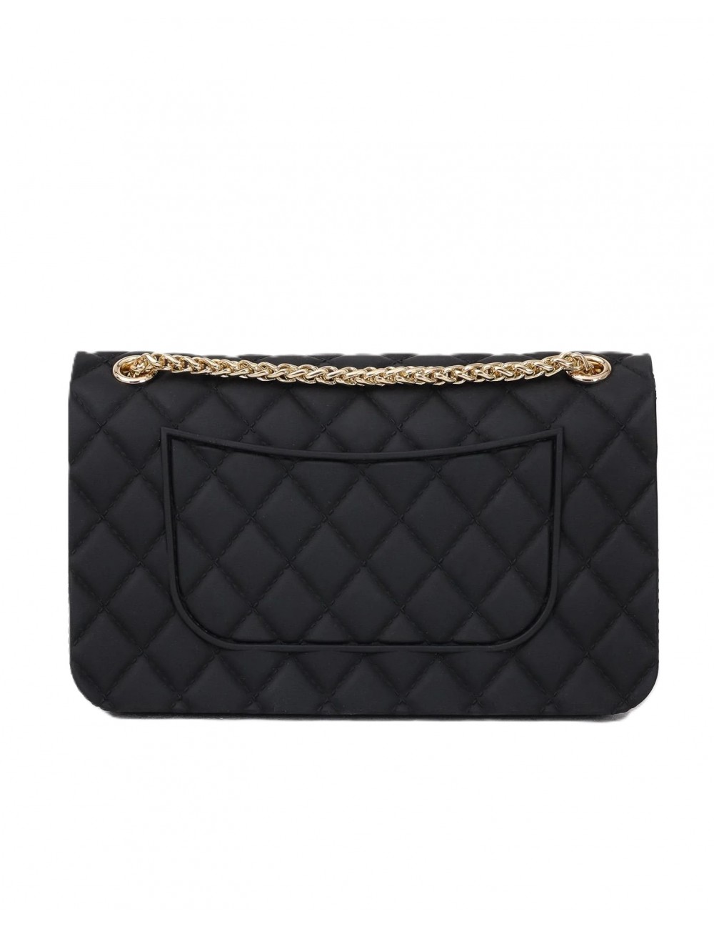 borsa marc ellis DONNA BLACK E LIGHT GOLD - FLAT FALCON S 26 vista posteriore