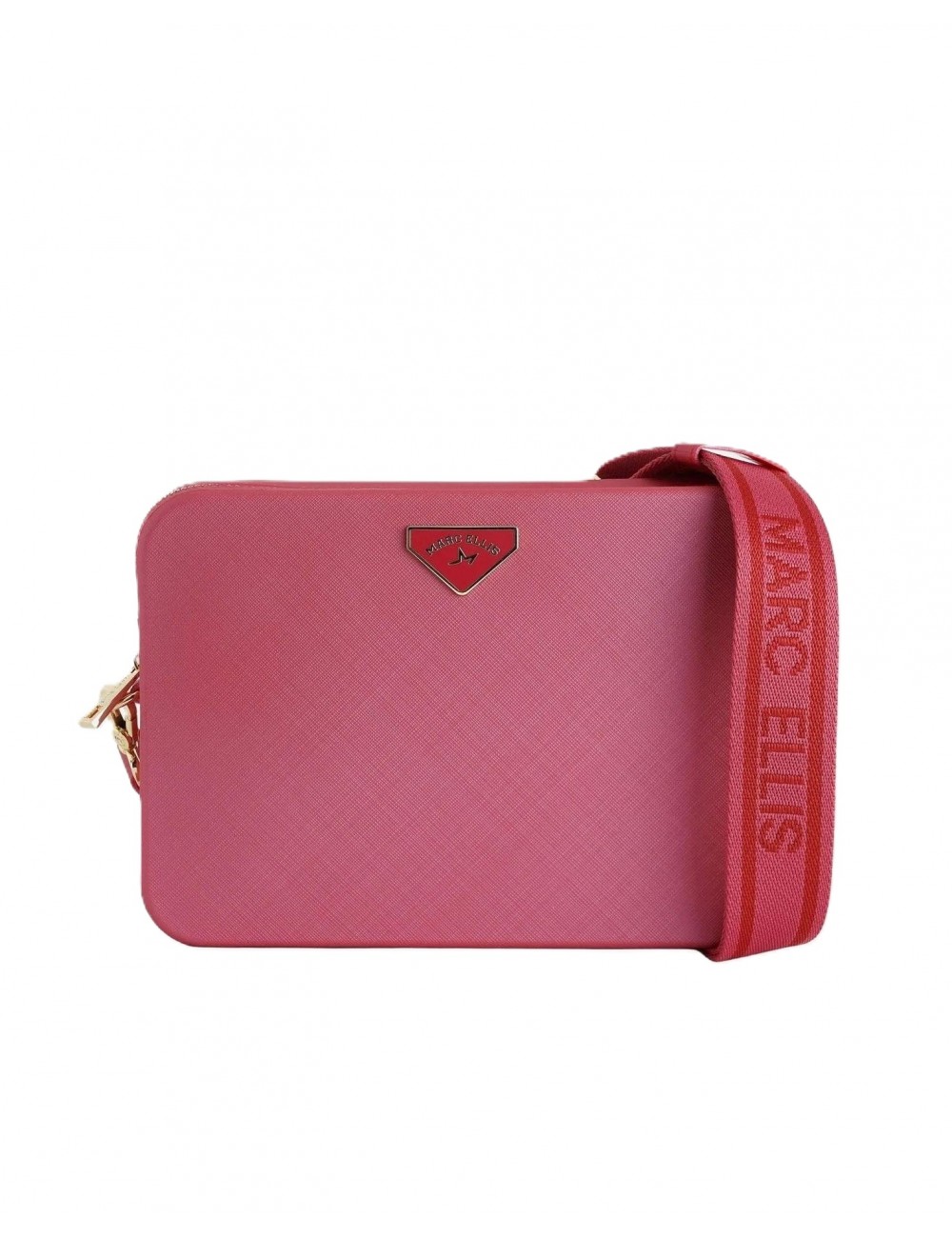 borsa marc ellis DONNA FRAGOLA E ORO ROCOCCO RED/LIGHT GOLD - FLAT FLOWE 26 vista frontale