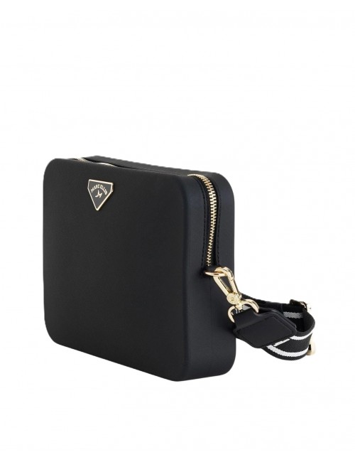 borsa marc ellis DONNA BLACK E LIGHT GOLD - FLAT FLOWE 26 vista laterale