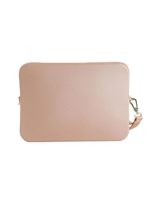 borsa marc ellis DONNA BEIGE SCURO E ORO MOKA MOUSSE/LIGHT GOLD - FLAT FLOWE 26 vista posteriore