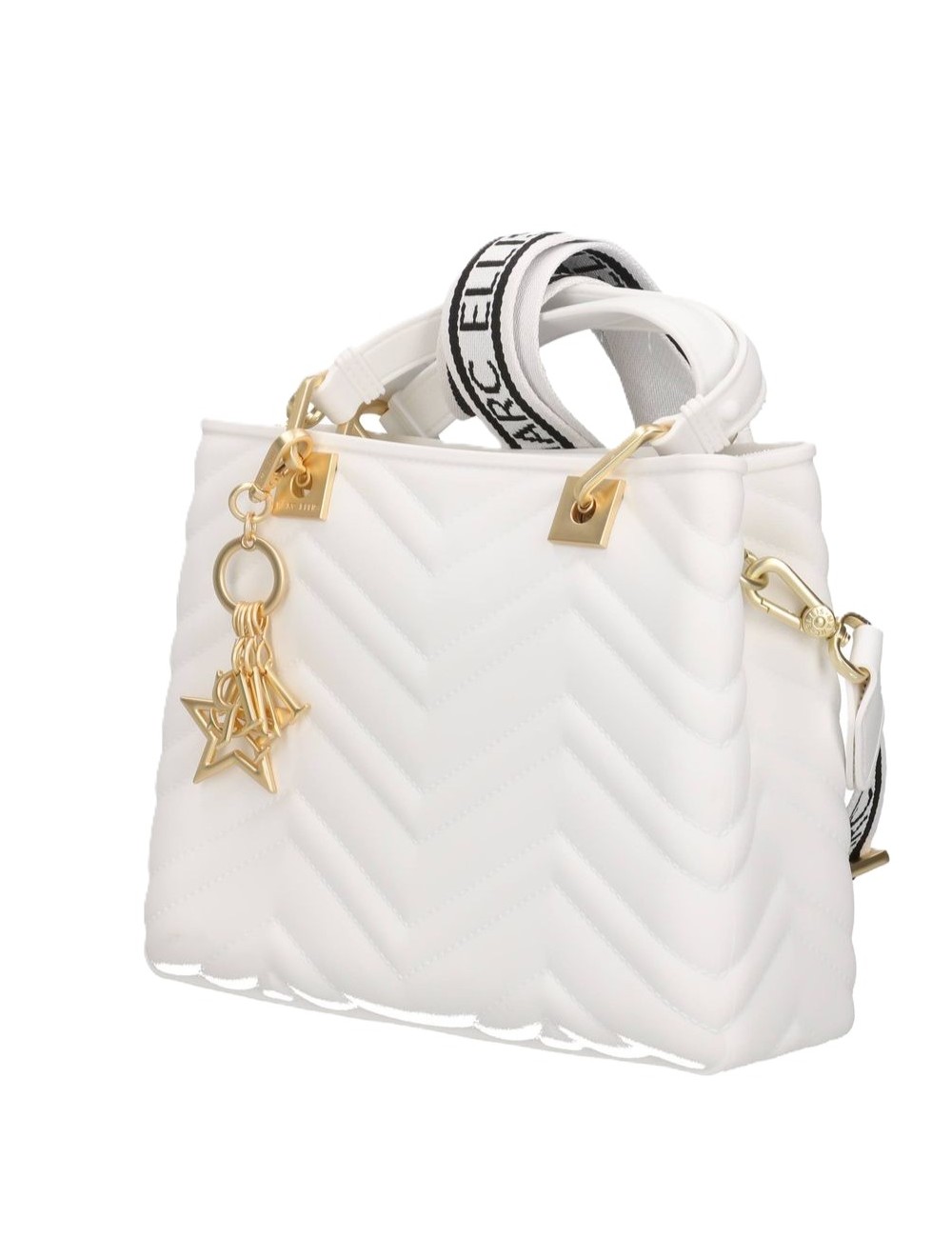 borsa marc ellis DONNA MILK E LIGHT GOLD - KRISSY WAVE M vista frontale