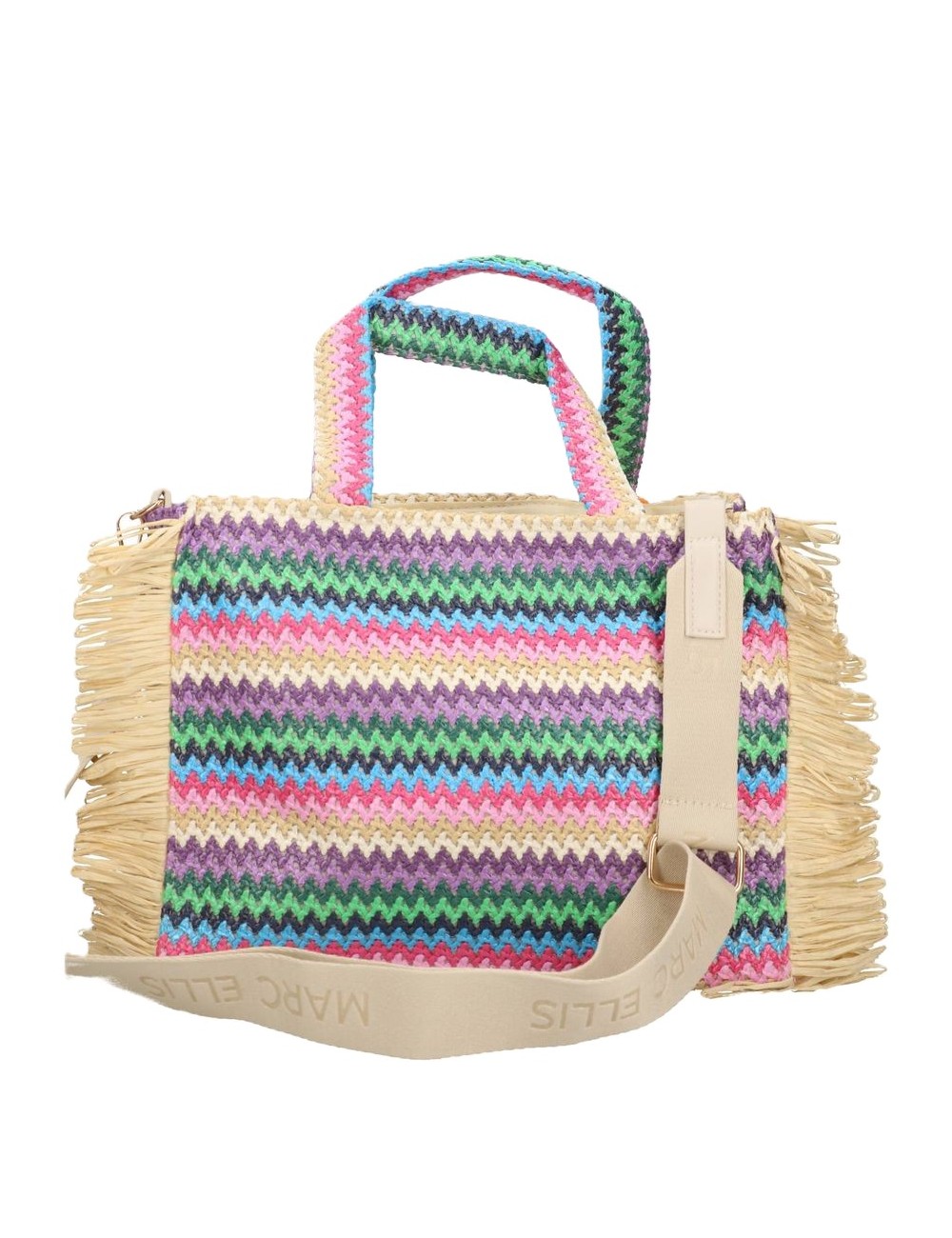 borsa marc ellis DONNA MULTICOLOR PINK - BUBY S. CLAIRE M vista posteriore