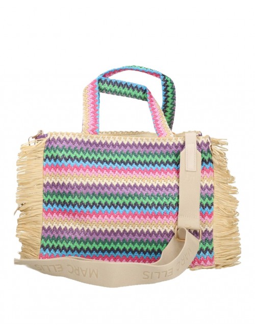 borsa marc ellis DONNA MULTICOLOR PINK - BUBY S. CLAIRE M vista posteriore