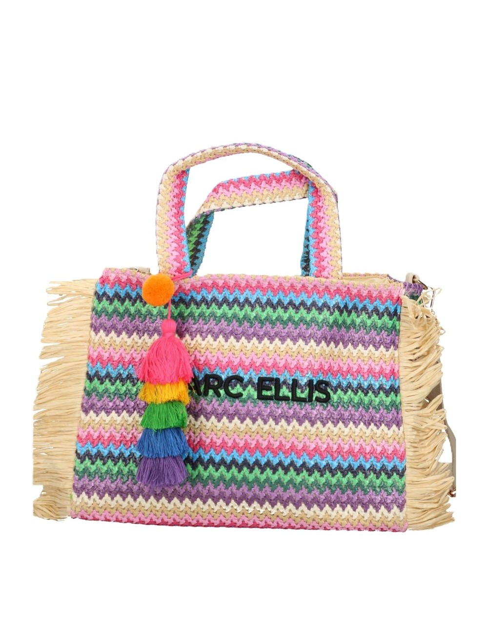 borsa marc ellis DONNA MULTICOLOR PINK - BUBY S. CLAIRE M vista frontale