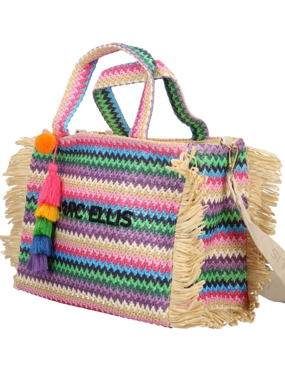 borsa marc ellis DONNA MULTICOLOR PINK - BUBY S. CLAIRE M vista frontale
