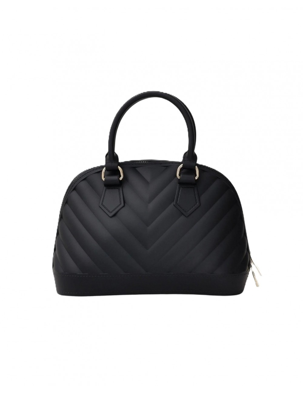 borsa marc ellis DONNA BLACK E LIGHT GOLD - FLAT MAYA M vista posteriore