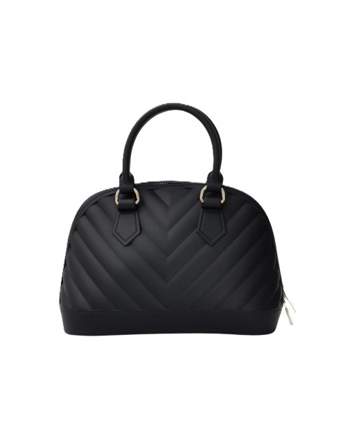 borsa marc ellis DONNA BLACK E LIGHT GOLD - FLAT MAYA M vista posteriore