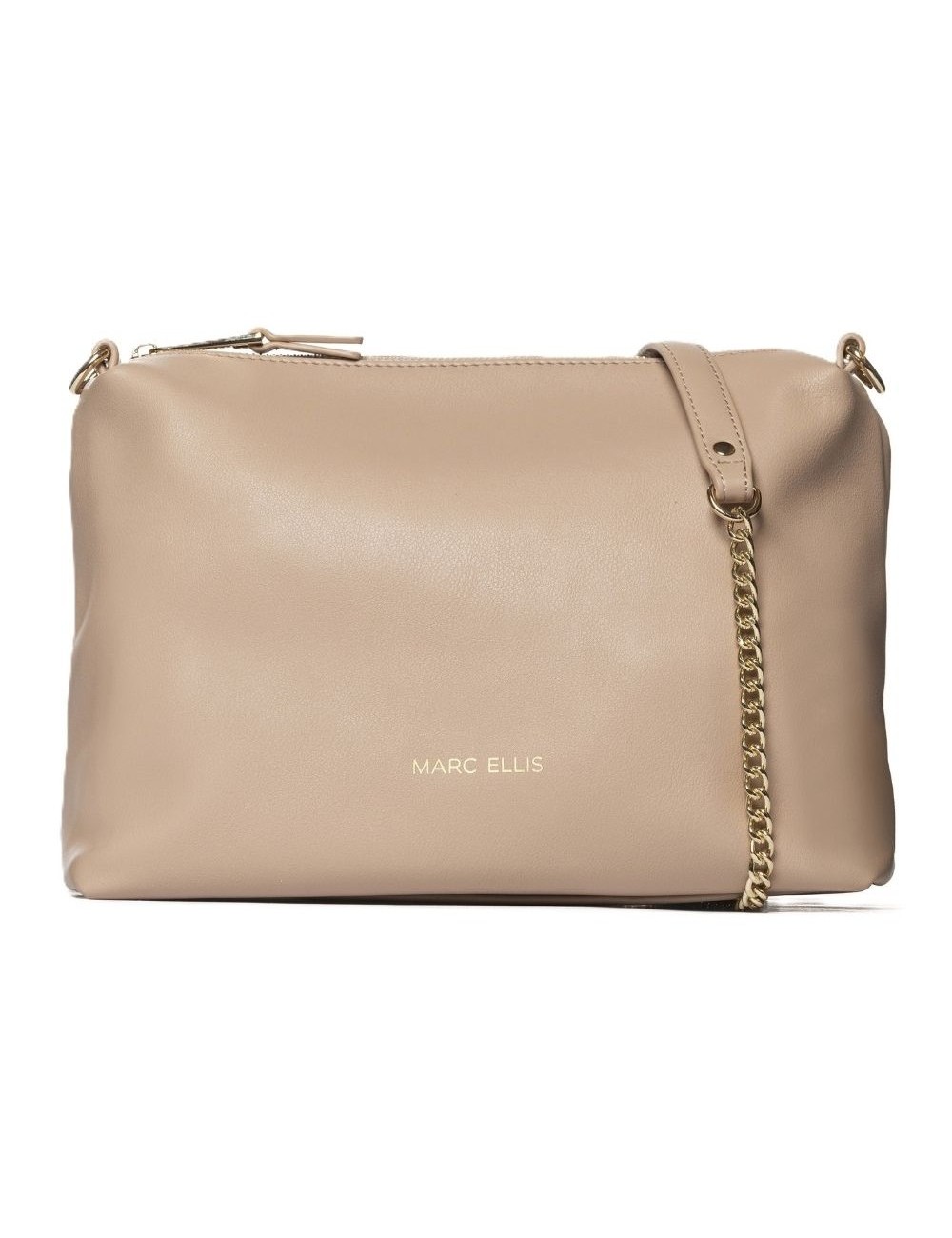 borsa marc ellis DONNA BEIGE SCURO LIGHT TAN - ALISON MACRO LT vista frontale