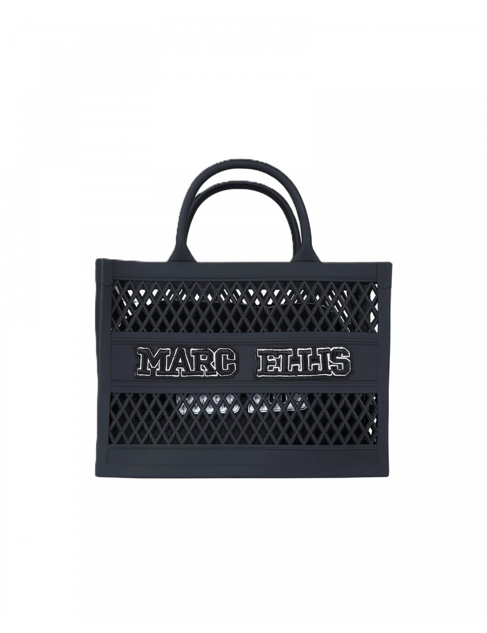 borsa marc ellis DONNA BLACK E LIGHT GOLD - FLAT SPONGE S vista frontale