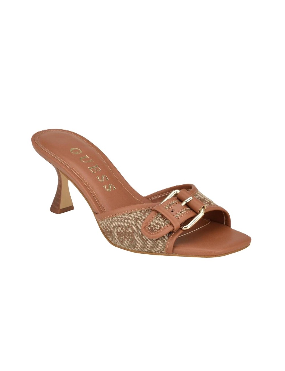 sandali guess DONNA MARRONI BEIBR - FLJDI2FAL03 vista laterale