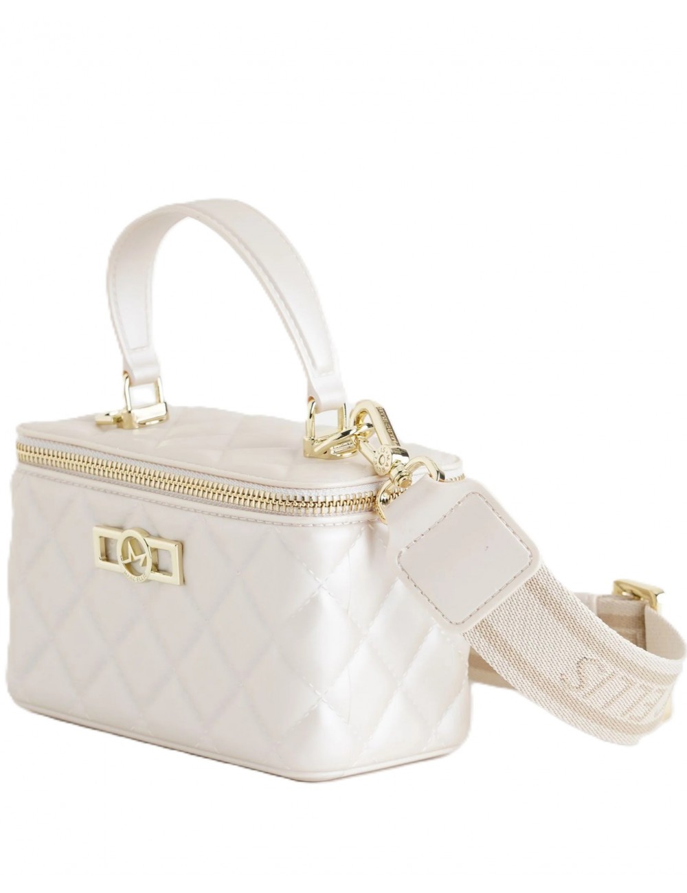 borsa marc ellis DONNA BEIGE E LIGHT GOLD - FLAT SUNKISS vista frontale