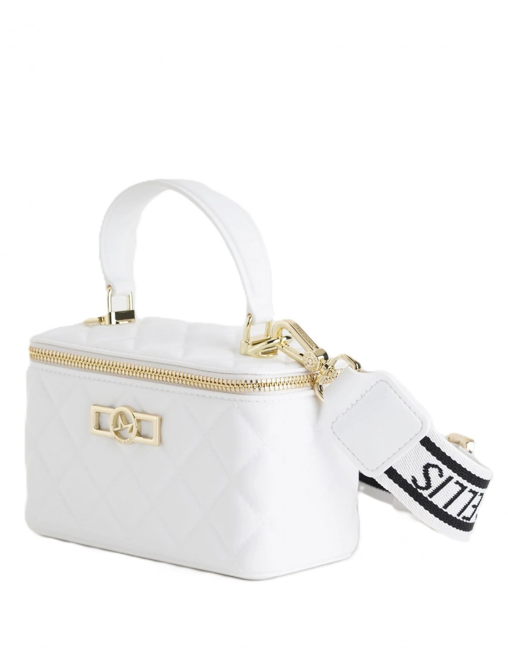 borsa marc ellis DONNA MILK E LIGHT GOLD - FLAT SUNKISS vista frontale