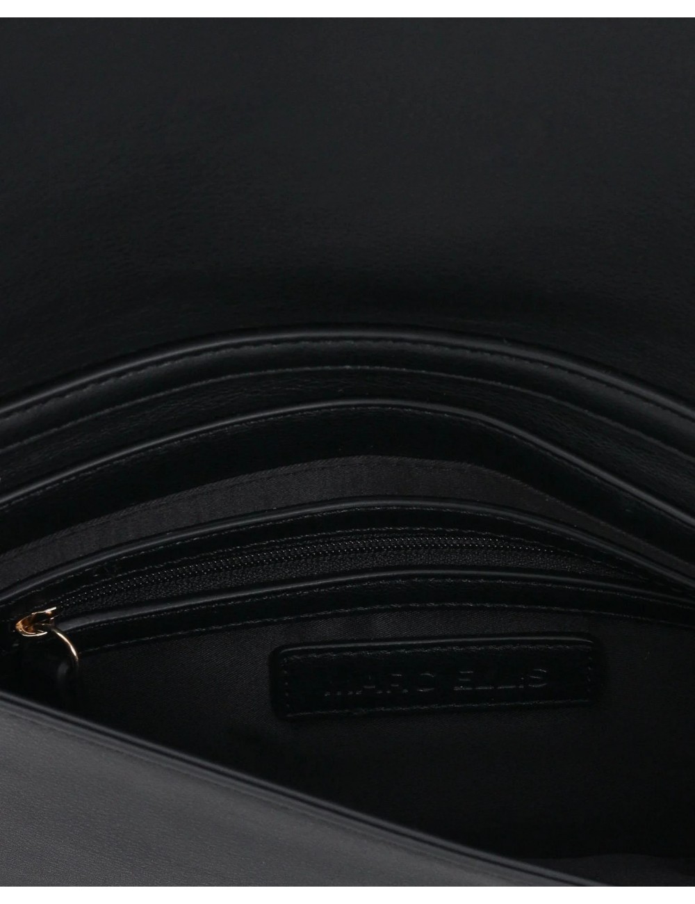 pochette marc ellis DONNA BLACK E GOLD - JOLIE MACRO LT vista interna