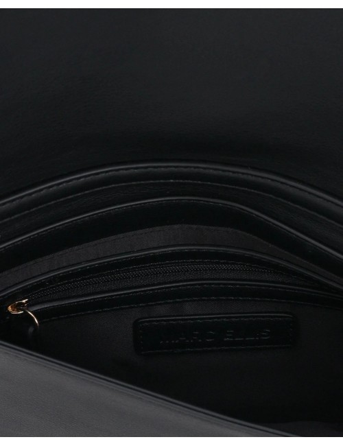 pochette marc ellis DONNA BLACK E GOLD - JOLIE MACRO LT vista interna