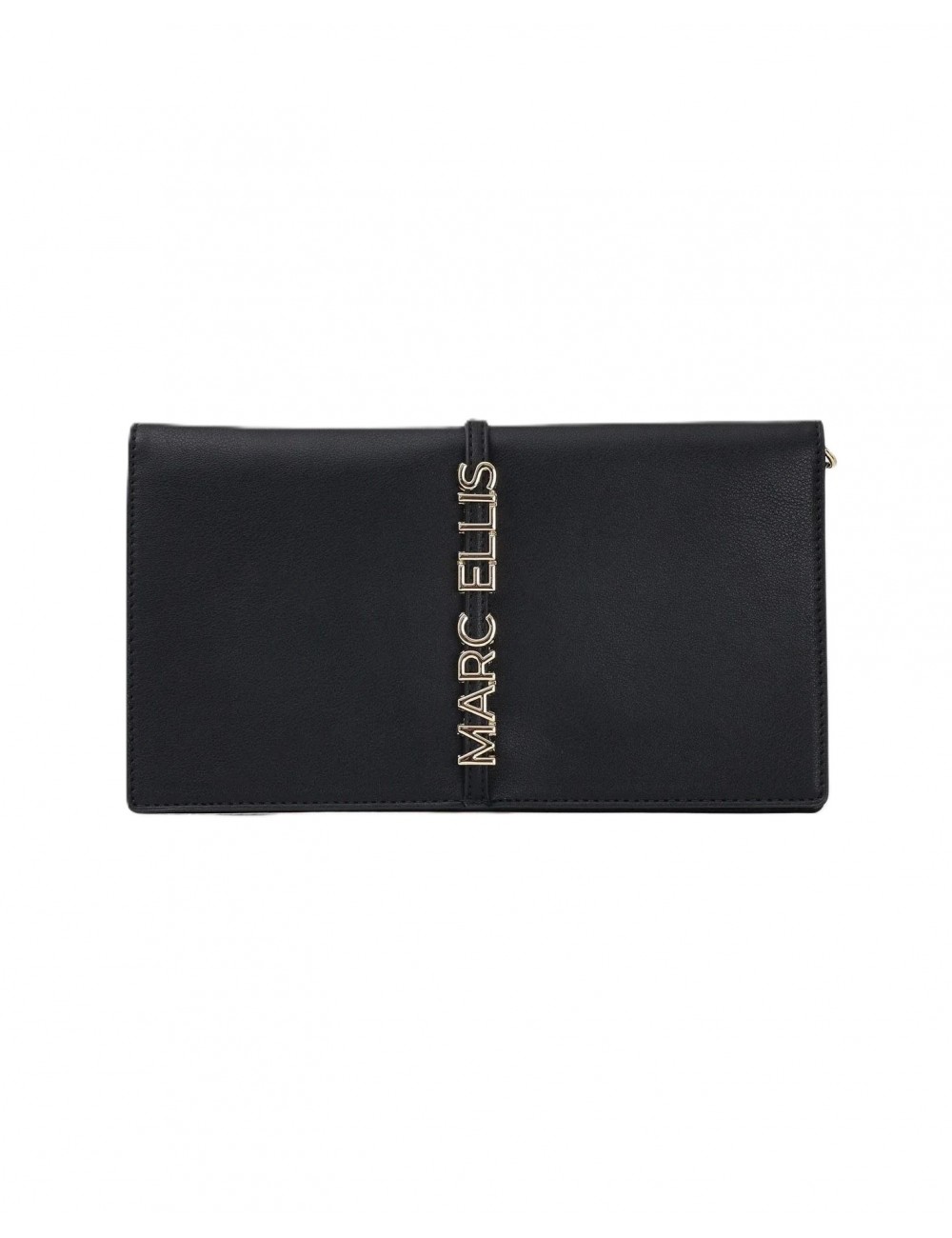 pochette marc ellis DONNA BLACK E GOLD - JOLIE MACRO LT vista frontale