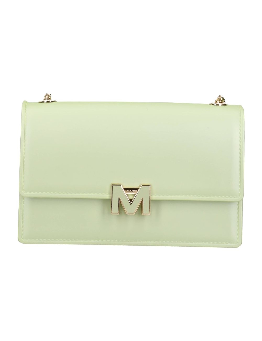 borsa marc ellis DONNA SOFT GREEN E LIGHT GOLD - FLAT SUPERMEE M vista frontale