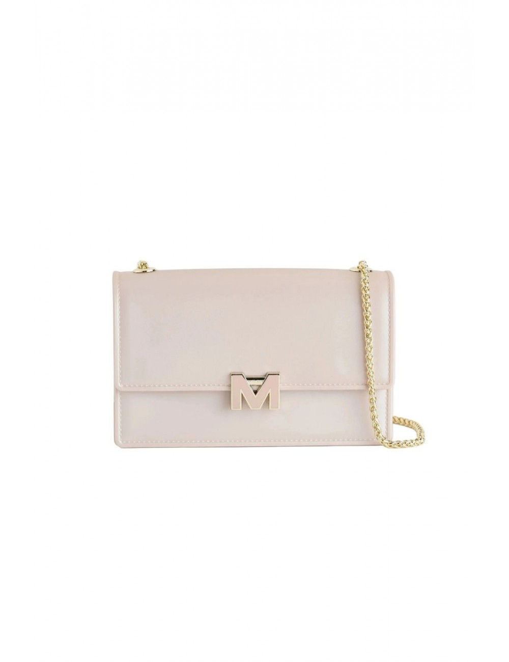 borsa marc ellis DONNA BEIGE SCURO E ORO LIGHT TAN/LIGHT GOLD - FLAT SUPERMEE M vista frontale